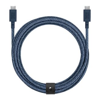 Кабель Native Union Belt XL Cable USB-C to USB-C Navy (3 m) (BELT-XL-C-NAV-3-NP) - фото 1 Кабель Native Union Belt XL Cable USB-C to USB-C Navy (3 m) (BELT-XL-C-NAV-3-NP) - фото 1