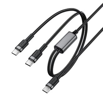 Кабель Acefast C22-02 Charging Data Cable USB-C to 2xUSB-C 100W 1.2m - фото 1 Кабель Acefast C22-02 Charging Data Cable USB-C to 2xUSB-C 100W 1.2m - фото 1