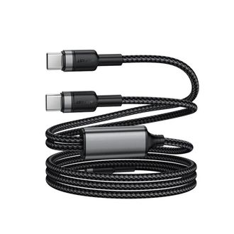 Кабель Acefast C22-02 Charging Data Cable USB-C to 2xUSB-C 100W 1.2m - фото 3 Кабель Acefast C22-02 Charging Data Cable USB-C to 2xUSB-C 100W 1.2m - фото 3
