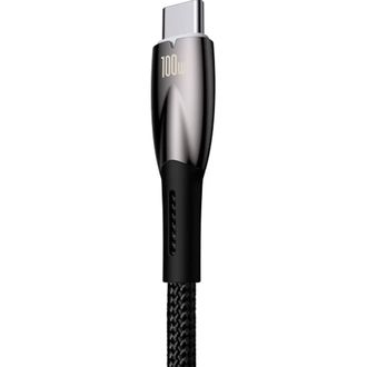 Кабель Baseus Glimmer Series Fast Charging Type-C 100W (1m) (black) (CADH000401) - фото 2 Кабель Baseus Glimmer Series Fast Charging Type-C 100W (1m) (black) (CADH000401) - фото 2