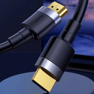 Кабель Baseus HDMI Cafule Series 4KHDMI Male To 4KHDMI Male (1m) (CADKLF-E) - фото 2 Кабель Baseus HDMI Cafule Series 4KHDMI Male To 4KHDMI Male (1m) (CADKLF-E) - фото 2