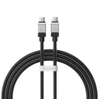 Кабель Baseus CoolPlay Series Fast Charging Cable Type-C to Type-C 100W 1m Black (CAKW000201) - фото 1