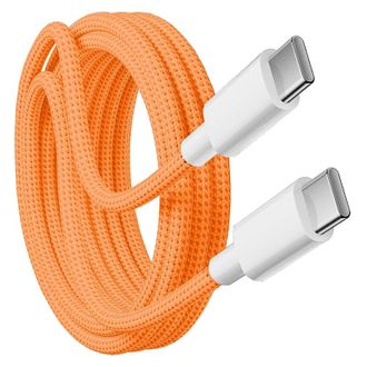 Дата кабель USB-C to USB-C FineWoven iP17 for Apple (AAA) (1m) (box) (Orange) - фото 1 Дата кабель USB-C to USB-C FineWoven iP17 for Apple (AAA) (1m) (box) (Orange) - фото 1