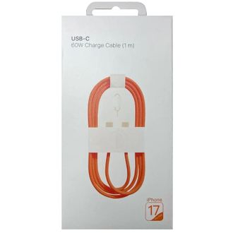 Дата кабель USB-C to USB-C FineWoven iP17 for Apple (AAA) (1m) (box) (Orange) - фото 3 Дата кабель USB-C to USB-C FineWoven iP17 for Apple (AAA) (1m) (box) (Orange) - фото 3