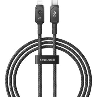 Кабель Baseus Unbreakable Series Fast Charging Data Cable Type-C to iP 20W 1m Cluster Black (P10355803111-00) - фото 1