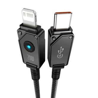 Кабель Baseus Unbreakable Series Fast Charging Data Cable Type-C to iP 20W 1m Cluster Black (P10355803111-00) - фото 2