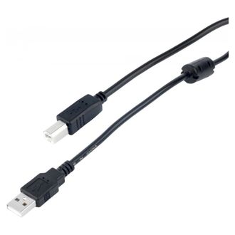 Кабель для принтера ProfCable USB 2.0 AM/BM 1.5m black (ProfCable12-150) - фото 2