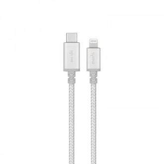 Кабель Moshi Integra™ Cable USB-C to Lightning Jet Silver (1.2 m) (99MO084105) - фото 1