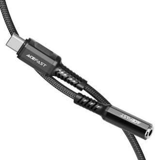Переходник Acefast C1-07 USB-C to 3.5 мм aluminum alloy headphones adapter cable Black (AFC1-07B) - фото 2