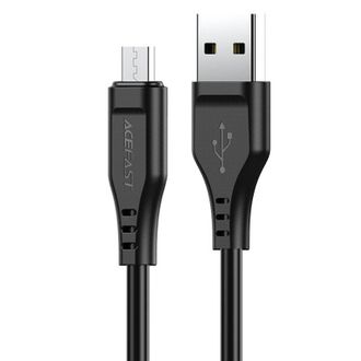 Кабель Acefast C3-09 USB-A to Micro-USB 1.2m Black (AFC3-09B) - фото 1
