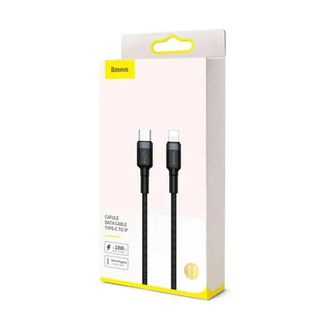 Кабель Baseus Cafule Cable Type-C to iP PD 18W 1m Gray+Black - фото 2 Кабель Baseus Cafule Cable Type-C to iP PD 18W 1m Gray+Black - фото 2