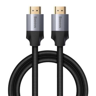 Кабель Baseus Enjoyment Series 4KHD Male To 4KHD Male Adapter Cable 1m Dark gray - фото 1