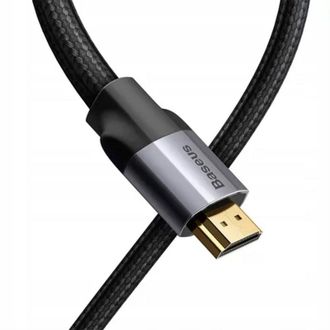 Кабель Baseus Enjoyment Series 4KHD Male To 4KHD Male Adapter Cable 1m Dark gray - фото 3