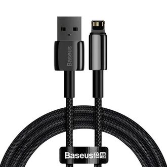 Кабель Baseus Tungsten Gold Fast Charging Lightning 2.4A (1m) - фото 1 Кабель Baseus Tungsten Gold Fast Charging Lightning 2.4A (1m) - фото 1