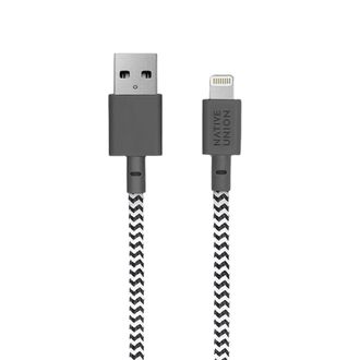 Кабель Native Union Belt Cable XL Lightning Zebra (3 m) (BELT-L-ZEB-3-NP) - фото 2