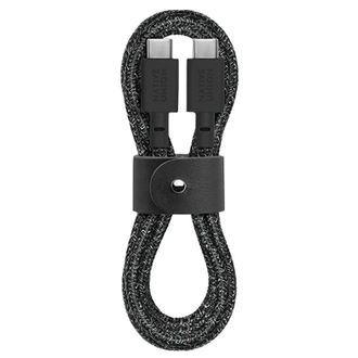 Кабель Native Union Belt XL Cable USB-C to USB-C Cosmos Black (3 m) (BELT-XL-C-COS-3-NP) - фото 1 Кабель Native Union Belt XL Cable USB-C to USB-C Cosmos Black (3 m) (BELT-XL-C-COS-3-NP) - фото 1