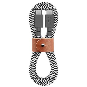 Кабель Native Union Belt XL Cable USB-C to USB-C Cosmos Zebra (3 m) (BELT-XL-C-ZEB-3-NP) - фото 1 Кабель Native Union Belt XL Cable USB-C to USB-C Cosmos Zebra (3 m) (BELT-XL-C-ZEB-3-NP) - фото 1