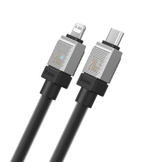 Кабель Baseus CoolPlay Series Fast Charging Type-C to Lightning 20W (1m) Black (CAKW000001) - фото 2 Кабель Baseus CoolPlay Series Fast Charging Type-C to Lightning 20W (1m) Black (CAKW000001) - фото 2