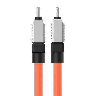 Кабель Baseus CoolPlay Series Fast Charging Cable Type-C to iP 20W 1m Orange (CAKW000007) - фото 3 Кабель Baseus CoolPlay Series Fast Charging Cable Type-C to iP 20W 1m Orange (CAKW000007) - фото 3