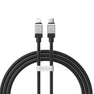 Кабель Baseus CoolPlay Series Fast Charging Cable Type-C to iP 20W 2m Black (CAKW000101) - фото 1 Кабель Baseus CoolPlay Series Fast Charging Cable Type-C to iP 20W 2m Black (CAKW000101) - фото 1