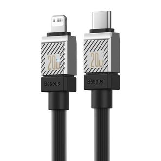 Кабель Baseus CoolPlay Series Fast Charging Cable Type-C to iP 20W 2m Black (CAKW000101) - фото 2 Кабель Baseus CoolPlay Series Fast Charging Cable Type-C to iP 20W 2m Black (CAKW000101) - фото 2