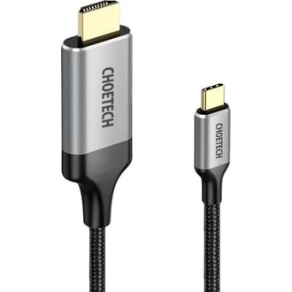 Кабель мультимедійний Choetech USB-C to HDMI 1.8m 4K 60Hz (CH0021-BK) - фото 2 Кабель мультимедійний Choetech USB-C to HDMI 1.8m 4K 60Hz (CH0021-BK) - фото 2