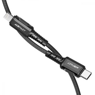 Кабель Acefast C1-01 USB-C to Lightning - black - фото 1 Кабель Acefast C1-01 USB-C to Lightning - black - фото 1