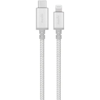 Кабель Moshi Integra Cable USB-C to Lightning Jet Silver (1.2 m) (99MO084105) - фото 1 Кабель Moshi Integra Cable USB-C to Lightning Jet Silver (1.2 m) (99MO084105) - фото 1