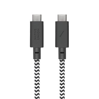 Кабель Native Union Anchor Cable USB-C to USB-C Pro 240W Zebra (3 m) (ACABLE-C-ZEB-NP) - фото 2 Кабель Native Union Anchor Cable USB-C to USB-C Pro 240W Zebra (3 m) (ACABLE-C-ZEB-NP) - фото 2
