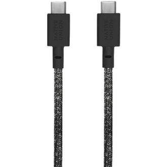 Кабель Native Union Belt Cable USB-C to USB-C Cosmos Black (1.2 m) (BELT-C-CS-BLK-2-NP) - фото 2