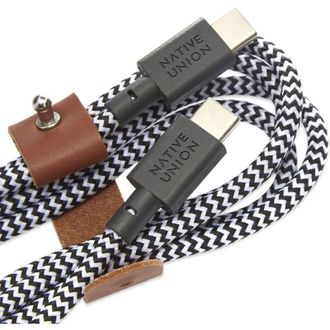 Кабель Native Union Belt Cable USB-C to USB-C Zebra (1.2 m) (BELT-C-ZEB-2-NP) - фото 3 Кабель Native Union Belt Cable USB-C to USB-C Zebra (1.2 m) (BELT-C-ZEB-2-NP) - фото 3