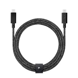 Кабель Native Union Belt Cable USB-C to USB-C Pro 240W Cosmos Black (2.4 m) (BELT-PRO2-COS-NP) - фото 1