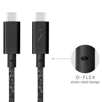 Кабель Native Union Belt Cable USB-C to USB-C Pro 240W Cosmos Black (2.4 m) (BELT-PRO2-COS-NP) - фото 3