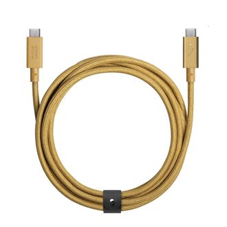 Кабель Native Union Belt Cable USB-C to USB-C Pro 240W Kraft (2.4 m) (BELT-PRO2-KFT-NP) - фото 1 Кабель Native Union Belt Cable USB-C to USB-C Pro 240W Kraft (2.4 m) (BELT-PRO2-KFT-NP) - фото 1
