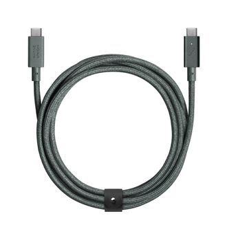 Кабель Native Union Belt Cable USB-C to USB-C Pro 240W Slate Green (2.4 m) (BELT-PRO2-GRN-NP) - фото 1 Кабель Native Union Belt Cable USB-C to USB-C Pro 240W Slate Green (2.4 m) (BELT-PRO2-GRN-NP) - фото 1