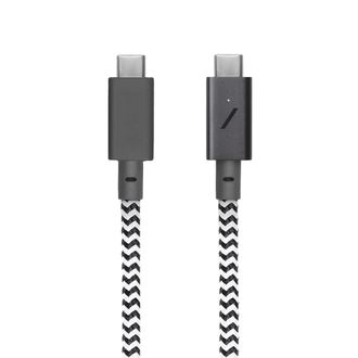 Кабель Native Union Belt Cable USB-C to USB-C Pro 240W Zebra (2.4 m) (BELT-PRO2-ZEB-NP) - фото 2