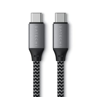 Кабель Satechi USB-C to USB-C Cable 100W Space Gray (2 m) (ST-TCC2MM) - фото 1