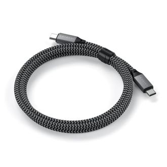 Кабель Satechi USB-C to USB-C Cable 100W Space Gray (2 m) (ST-TCC2MM) - фото 2