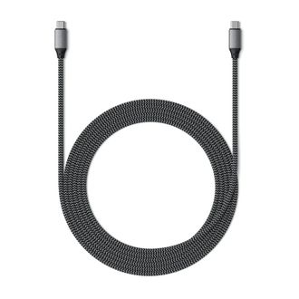 Кабель Satechi USB-C to USB-C Cable 100W Space Gray (2 m) (ST-TCC2MM) - фото 3