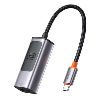 Адаптер HUB McDodo [HU-1130] 2in1 USB-C to HDMI 8K/USB-C 100w (Deep Grey) - фото 1