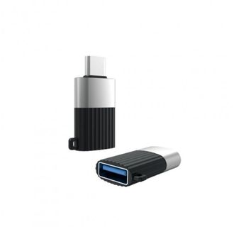Переходник XO NB149E Type-C to USB-A 2.0 connector Black - фото 1 Переходник XO NB149E Type-C to USB-A 2.0 connector Black - фото 1