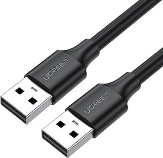 Кабель UGREEN USB 2.0 A Male to A Male Cable 1.5m (Black) (UGR-10310) - фото 1