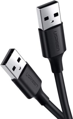 Кабель UGREEN USB 2.0 A Male to A Male Cable 1.5m (Black) (UGR-10310) - фото 2