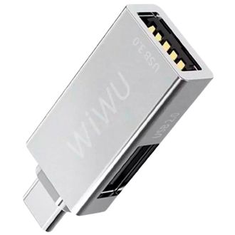 Перехідник адаптер Wiwu T02 Pro USB Type-C HUB - фото 1 Перехідник адаптер Wiwu T02 Pro USB Type-C HUB - фото 1