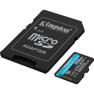 Карта пам'яті microSDXC (UHS-1 U3) Kingston Canvas Go! Plus 256Gb class 10 A2 V30 (R200MB/s, W-160MB/s) (adapter SD) (SDCG4/256GB) - фото 2 Карта пам'яті microSDXC (UHS-1 U3) Kingston Canvas Go! Plus 256Gb class 10 A2 V30 (R200MB/s, W-160MB/s) (adapter SD) (SDCG4/256GB) - фото 2