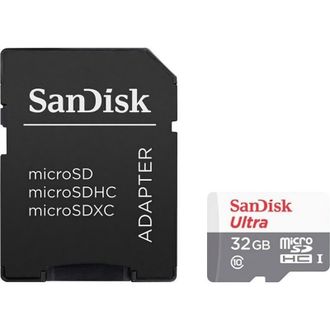Карта пам'яті microSDHC (UHS-1) SanDisk Ultra 32Gb class 10 A1 (100Mb/s) (adapter SD) (SDSQUNR-032G-GN3MA) - фото 1 Карта пам'яті microSDHC (UHS-1) SanDisk Ultra 32Gb class 10 A1 (100Mb/s) (adapter SD) (SDSQUNR-032G-GN3MA) - фото 1