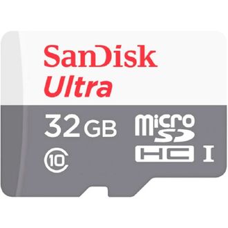 Карта пам'яті microSDHC (UHS-1) SanDisk Ultra 32Gb class 10 A1 (100Mb/s) (SDSQUNR-032G-GN3MN) - фото 1 Карта пам'яті microSDHC (UHS-1) SanDisk Ultra 32Gb class 10 A1 (100Mb/s) (SDSQUNR-032G-GN3MN) - фото 1