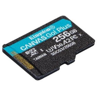 Карта памяти MicroSDXC 256GB UHSI/U3 Class 10 Kingston Canvas Go! Plus R170/W90MB/s (SDCG3/256GB) - фото 2 Карта памяти MicroSDXC 256GB UHSI/U3 Class 10 Kingston Canvas Go! Plus R170/W90MB/s (SDCG3/256GB) - фото 2