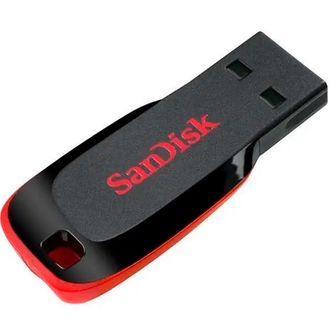 Накопичувач Flash SanDisk USB 2.0 Cruzer Blade 16Gb Black/Red SDCZ50-016G-B35 - фото 1