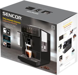 Кофемашина Sencor SES 9300BK Europe - фото 5